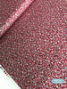 Talia - Claret/Silver Metallic Yardage