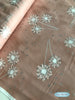 Clarabelle - Apricot/Silver Metallic Yardage