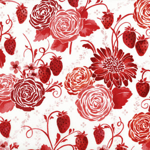 RJR Fabrics - Sugar Berry - Picnic in the Park - Radiant Cherry with Red Glitter