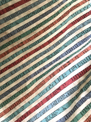 Fat Quarter - Windham Fabrics - Bookshelf Botanicals Stripes