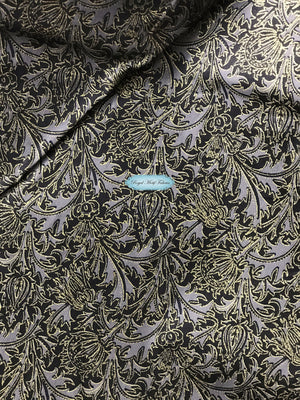 Moda Fabrics - 108" Wide - Morris Holiday Metallic Ebony/Black Quilt Back