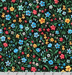 Invoice for 5 Yards 29 inches - Robert Kaufman - Cotton Lawn - London Calling 8 Multi