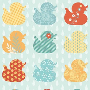 Studio E Fabrics - Ducky Tales - Row of Ducks