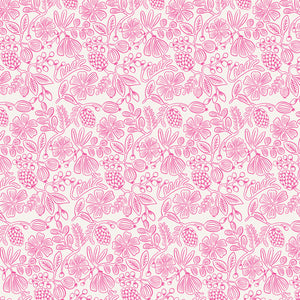 Primavera Moxie Floral Neon Pink Neon Pigment by Cotton + Steel RP308-NP1NP