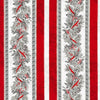 Winter's Grandeur 8 - Silver Metallic Pine Branch Stripes by Robert Kaufman